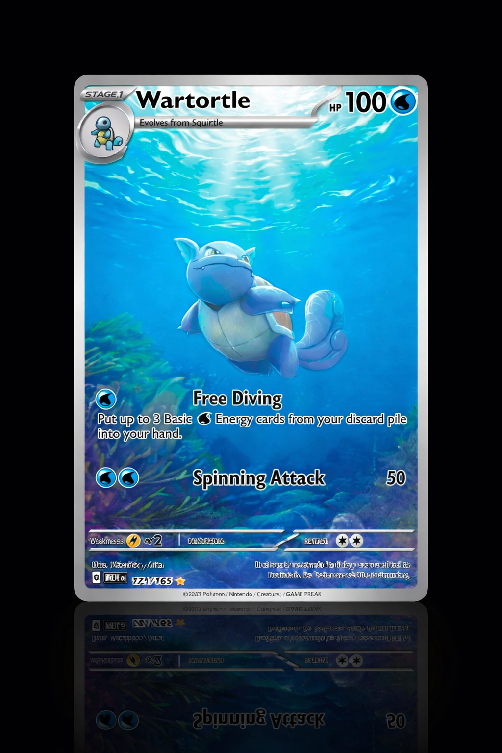 WARTORTLE - ILLUSTRATION RARE (MINT) /171