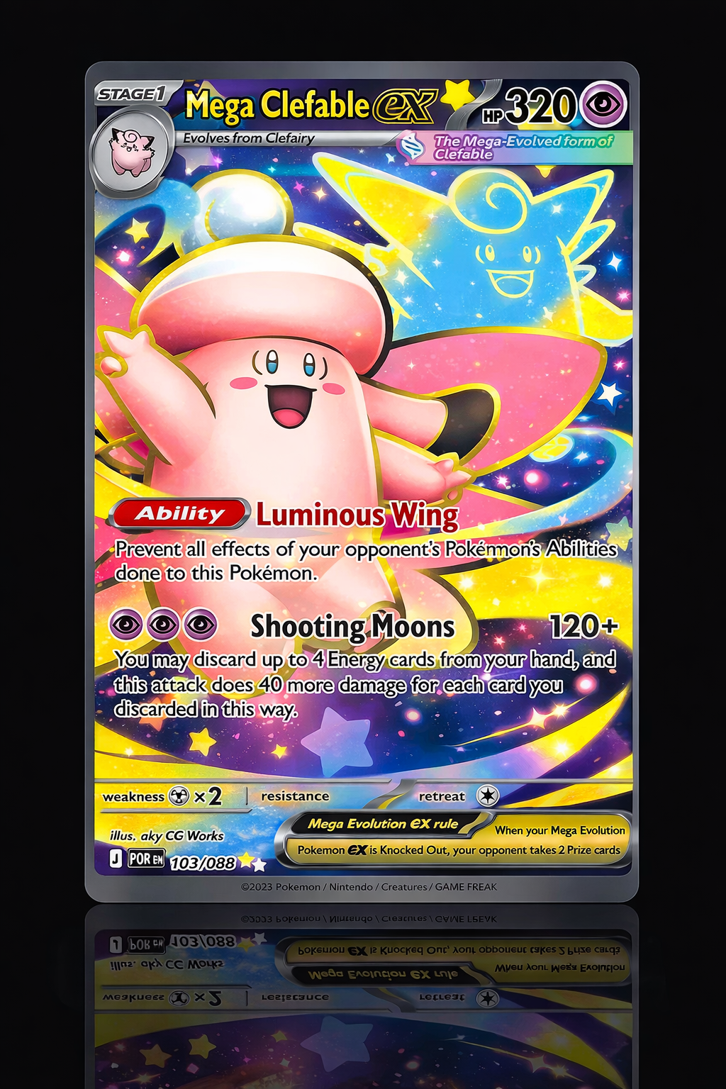 MEGA CLEFABLE EX - ULTRA RARE (MINT) /103
