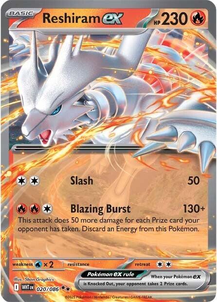 Reshiram Ex - 020/086