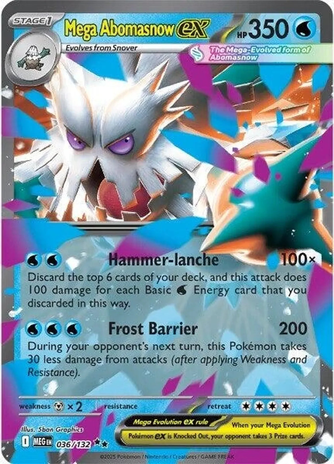 Mega Abomasnow Ex - 036/132