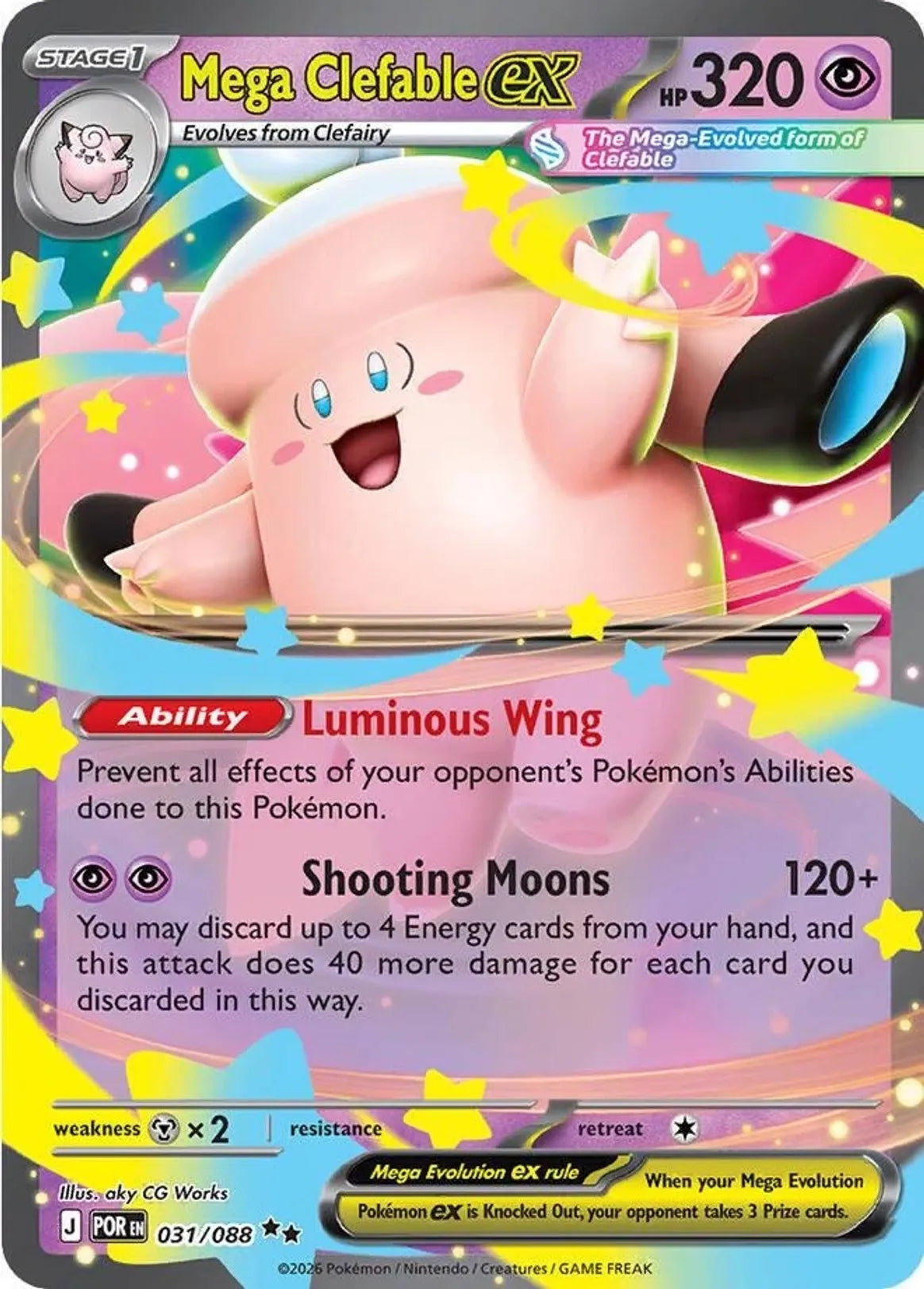 Mega Clefable Ex - 031/088