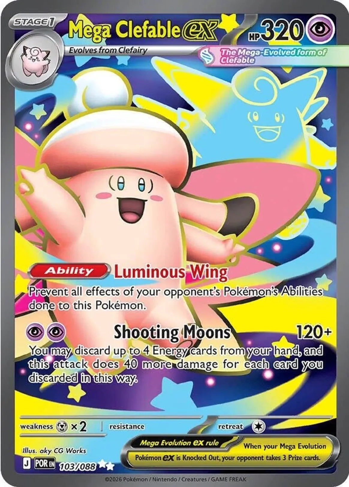 Mega Clefable Ex - 103/088
