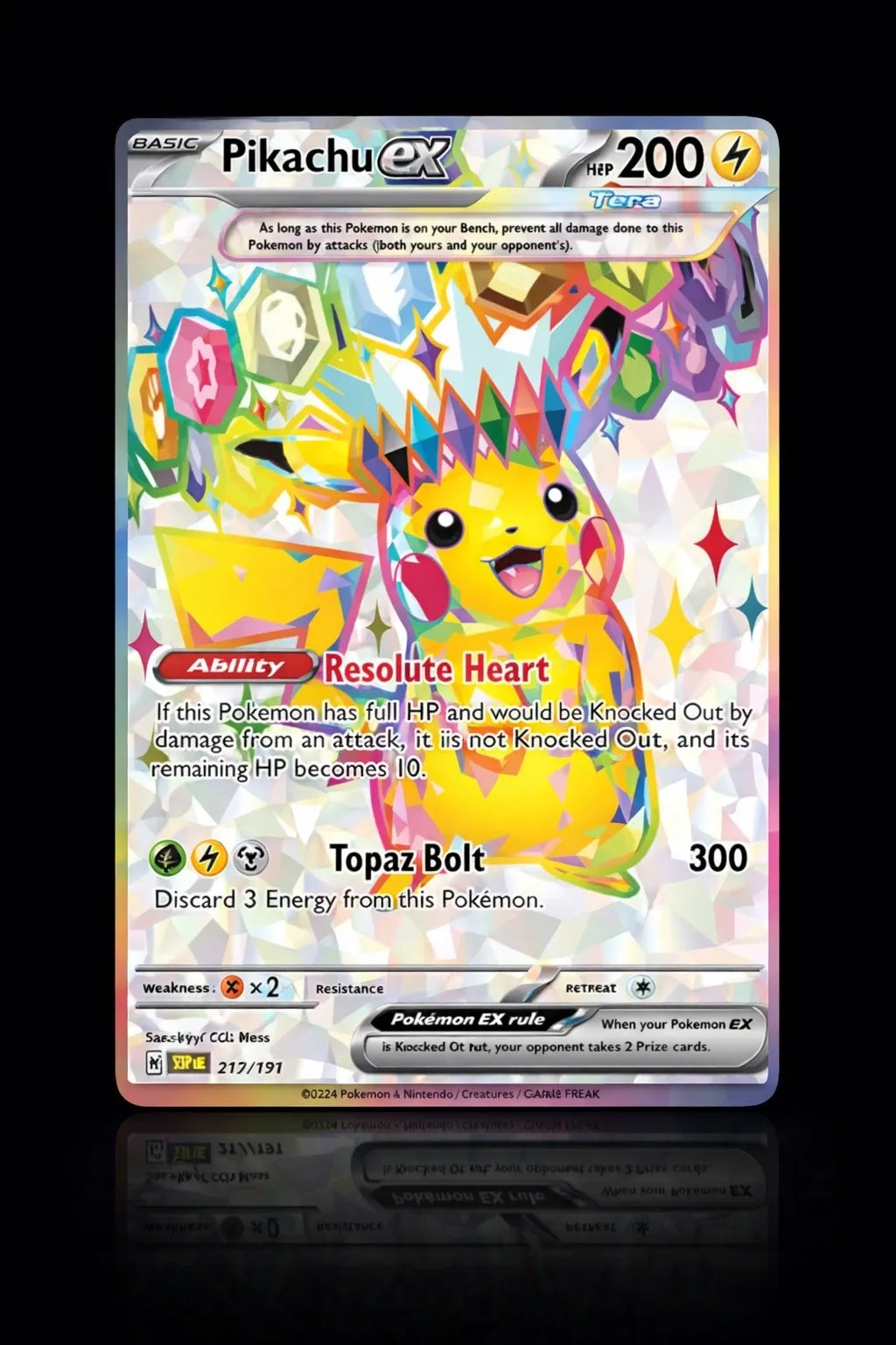 PIKACHU EX- ULTRA RARE (Mint) /219